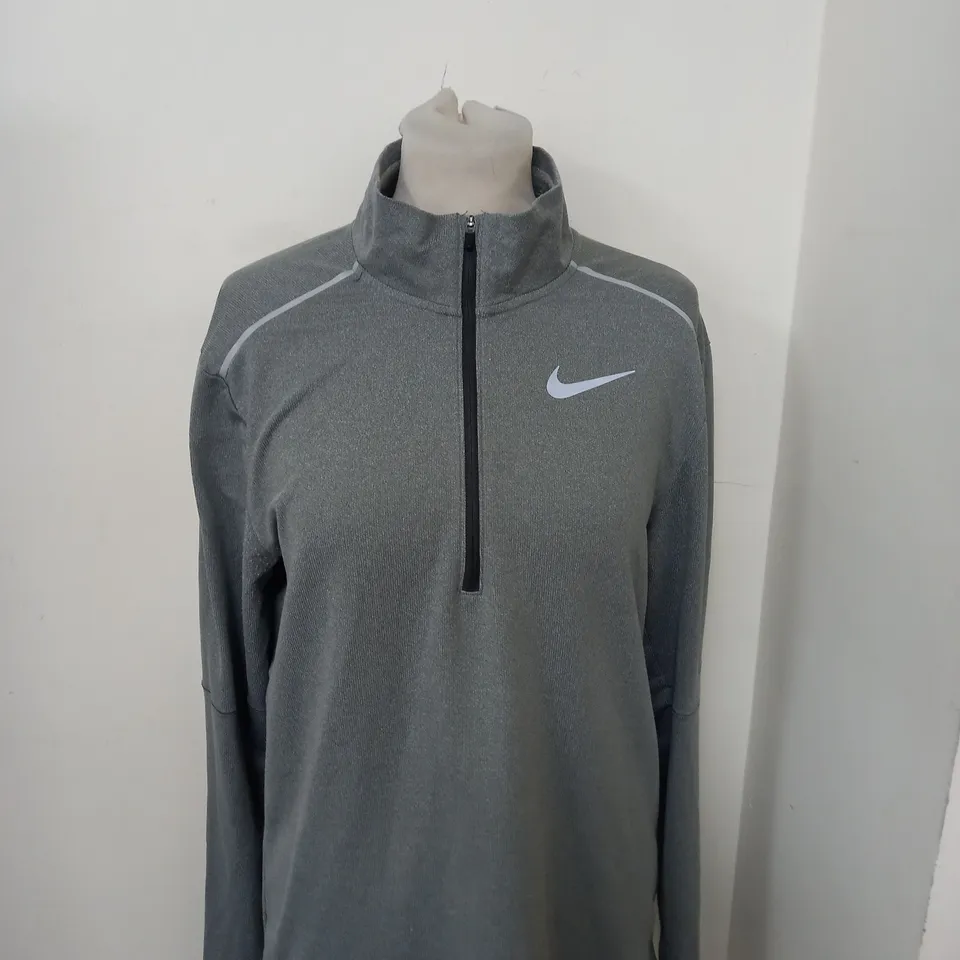 NIKE LOGO 1/2 ZIP TECH TOP SIZE S