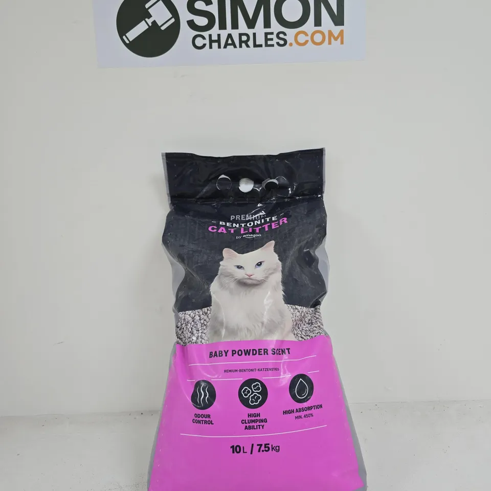 PREMIUM BENTONITE CAT LITTER AMAZON 7.5KG BABY POWDER SCENT