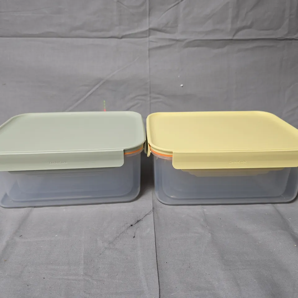 LOCK & LOCK 8-PIECE NESTABLE CONTAINER SET (KITCHEN STORAGE)
