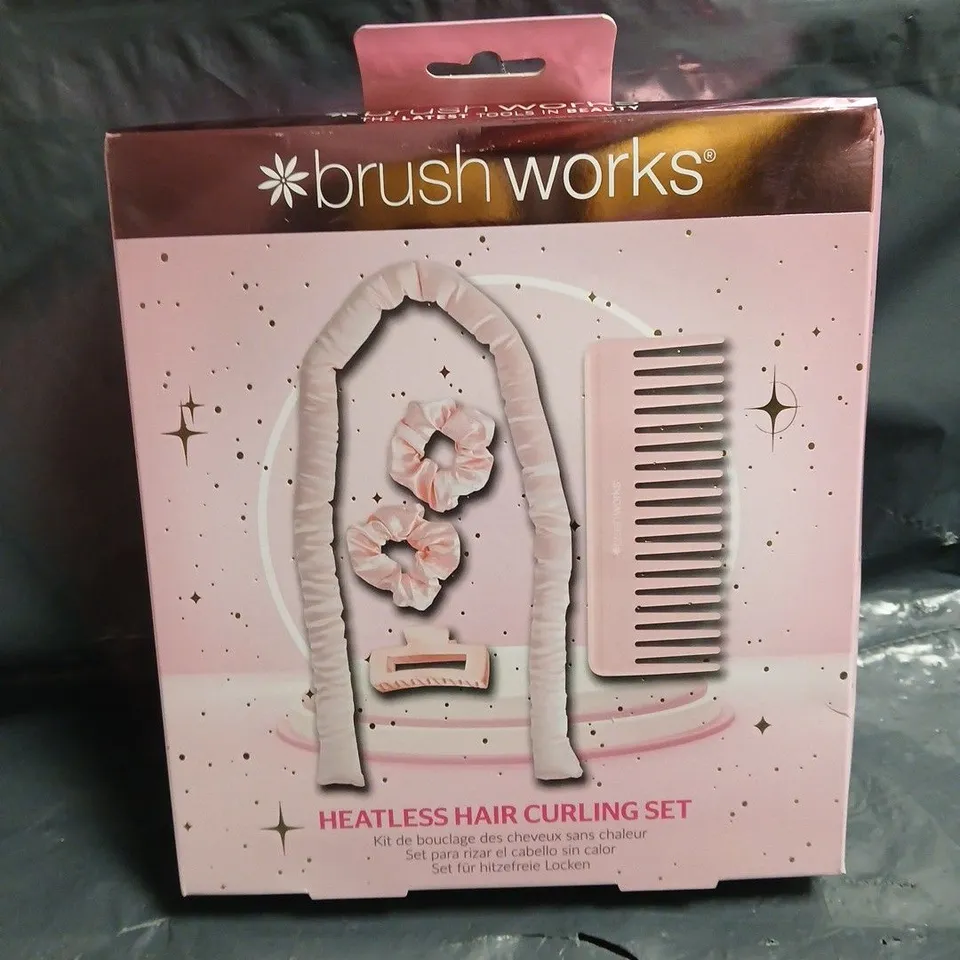 BRUSH WORKS HEATLESS HAIR CURLING SET 