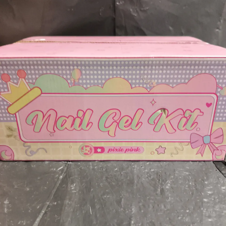 SEALED PIXIE PINK NAIL GEL KIT