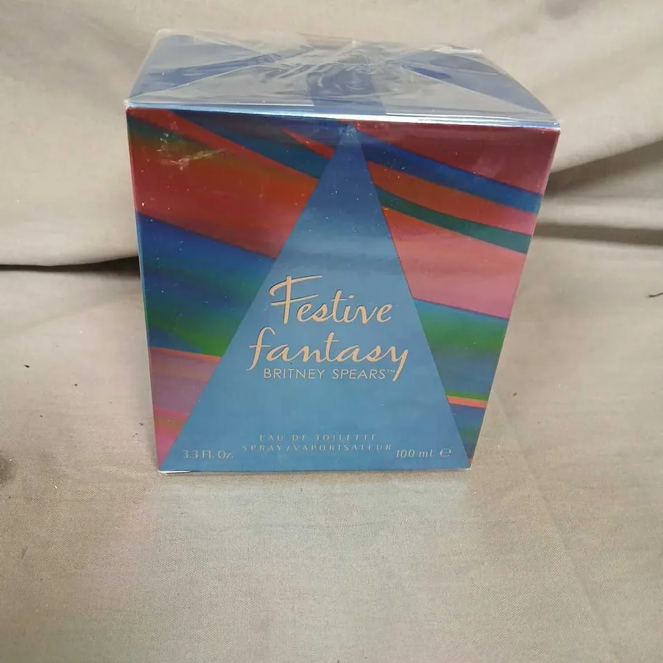BOXED AND SEALED FESTIVE FANTASY BRITANY SPEARS EAU DE TOILETTE 100ML
