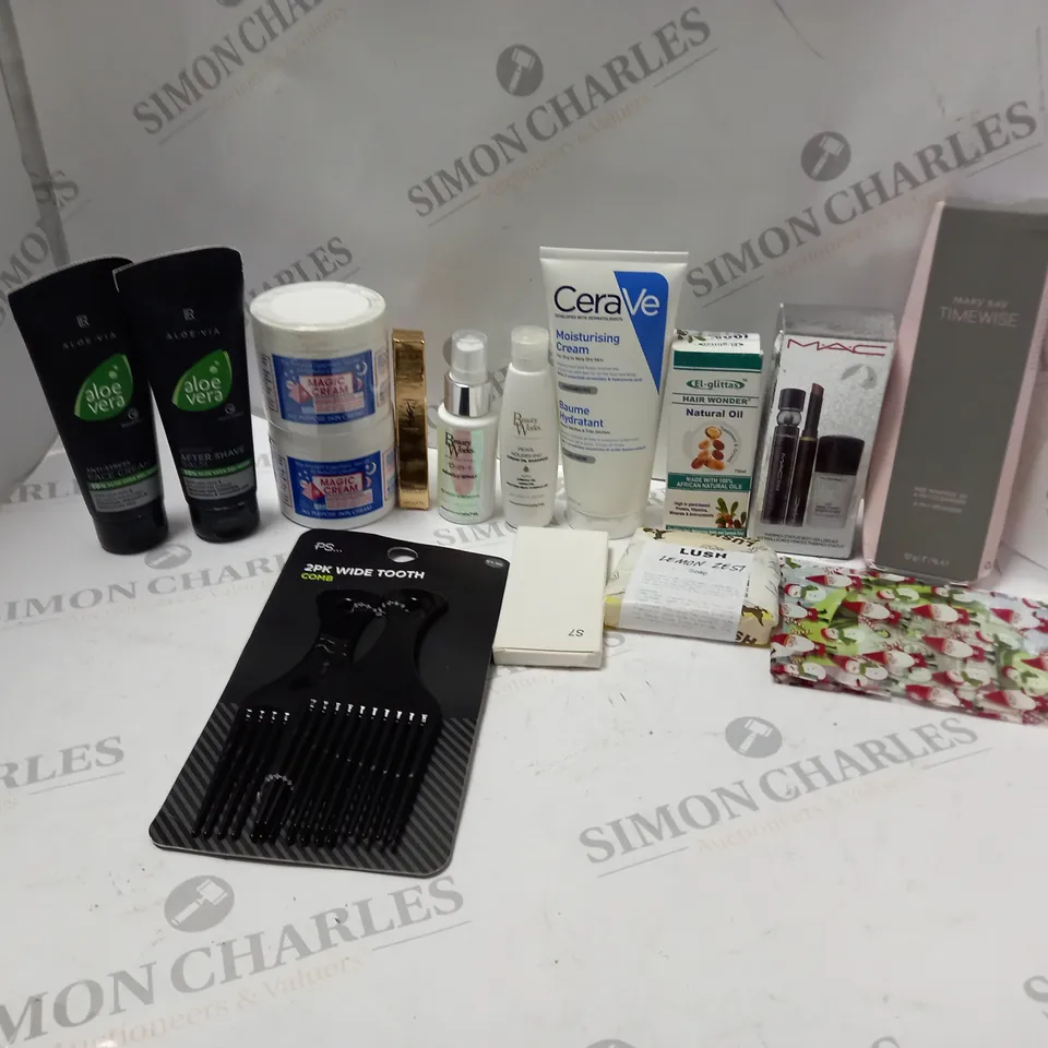LOT OF BEAUTY PRODUCTS TO INCLUDE MARY KAY TIMEWISE CLEANSER, ETC