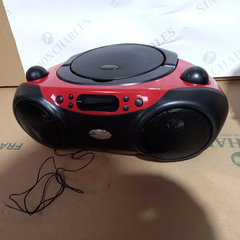  BLUETOOTH CD BOOMBOX BLACK