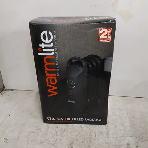 BOXED WARMLITE 650W 5 FIN OIL FILLED RADIATOR