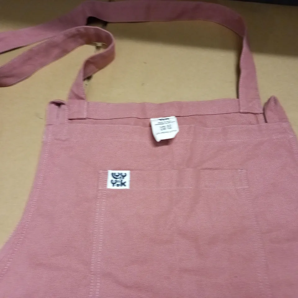 LUCY & YAK SHORT DUNGAREES IN CLAY - UK 22