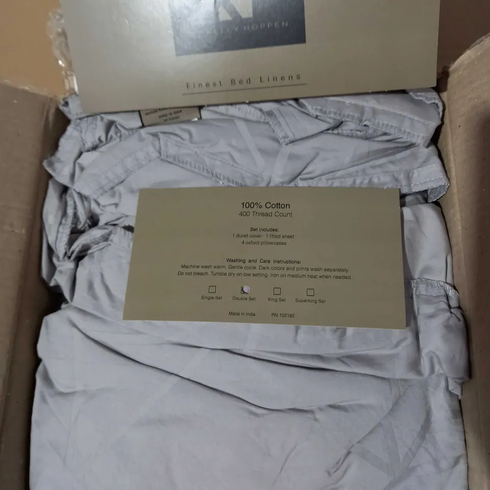 K BY KELLY HOPPEN GATSBY 100% COTTON DUVET SET - DOUBLE