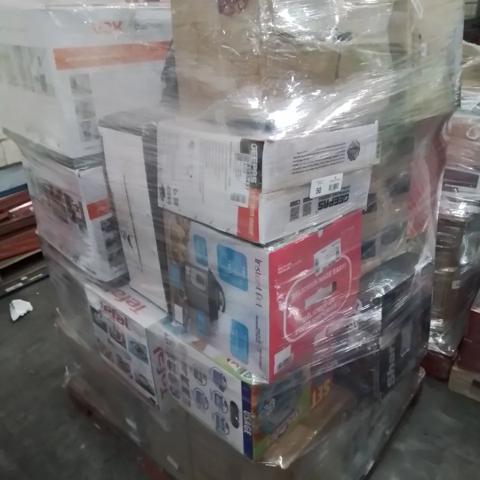 PALLET OF APPROXIMATELY 27 UNPROCESSED RAW RETURN HOUSEHOLD AND ELECTRICAL GOODS TO INCLUDE;