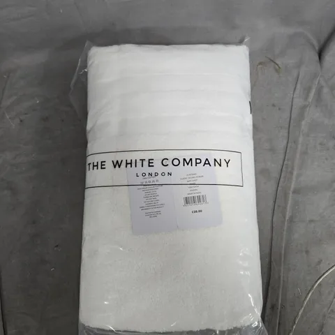 THE WHITE COMPANY BATH SHEET – CLASSIC DOUBLE BORDER, WHITE, 100 X 150 CM