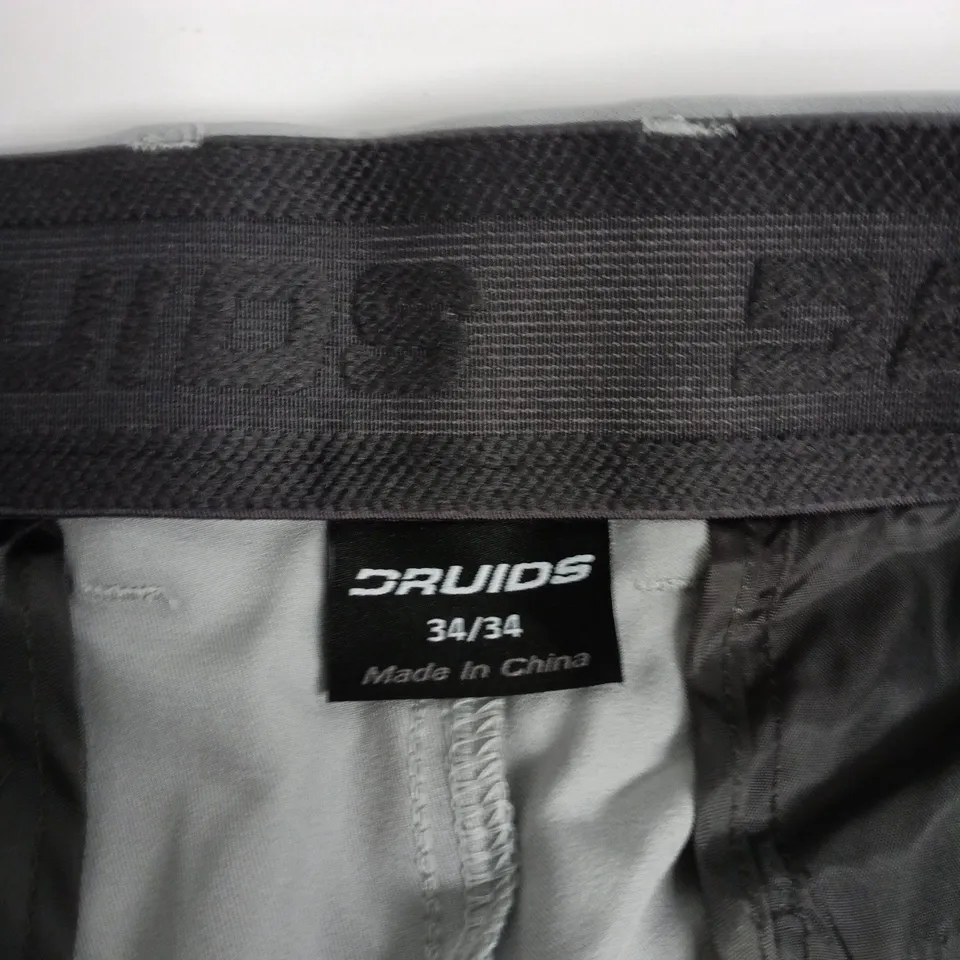 DRUIDS GREY DRESS TROUSERS – MEN’S, UK 34 (34/34), MADE IN CHINA