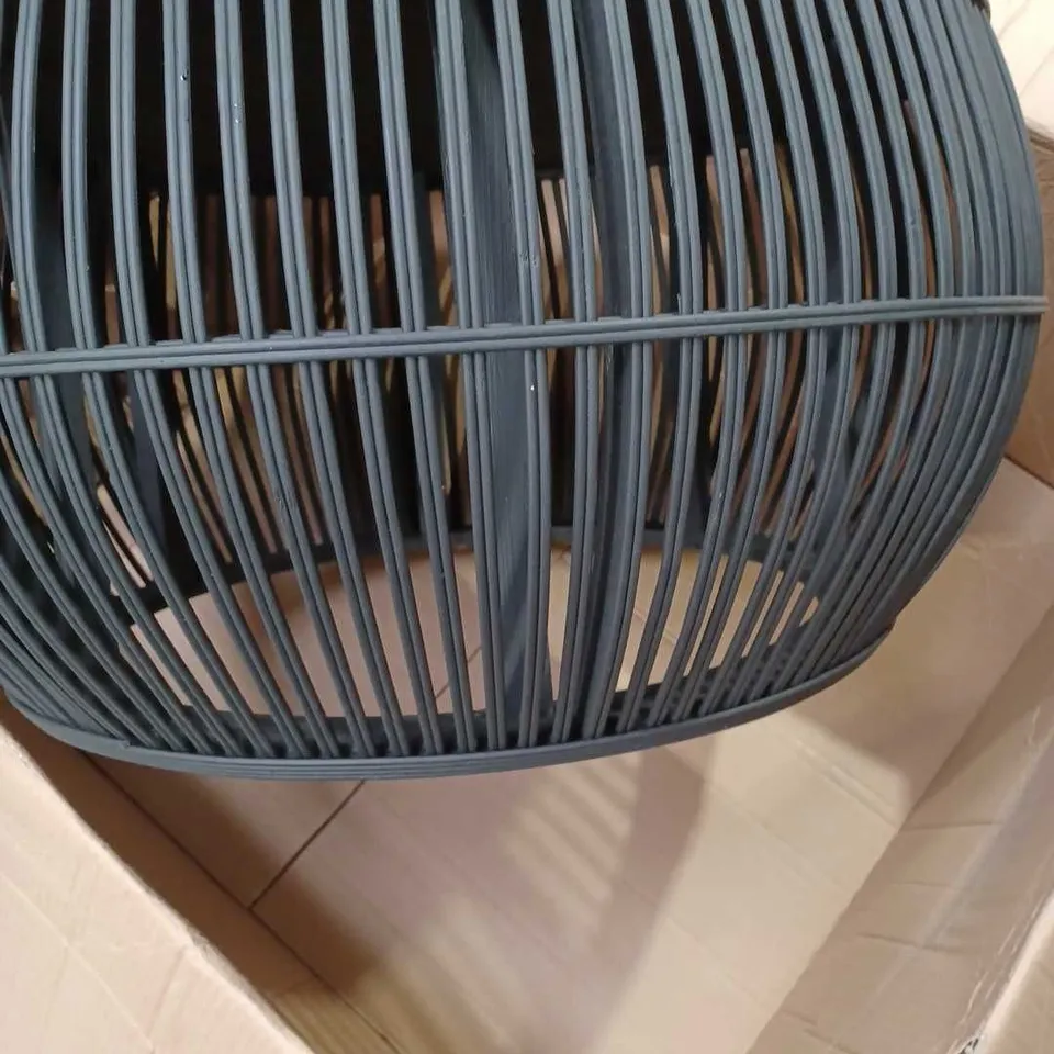 KELLY HOPPEN BAMBOO COFFEE TABLE - BLACK (COLLECTION ONLY)