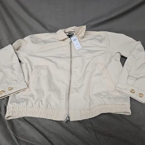 ABERCROMBIE & FITCH SMALL CROPPED BEIGE JACKET