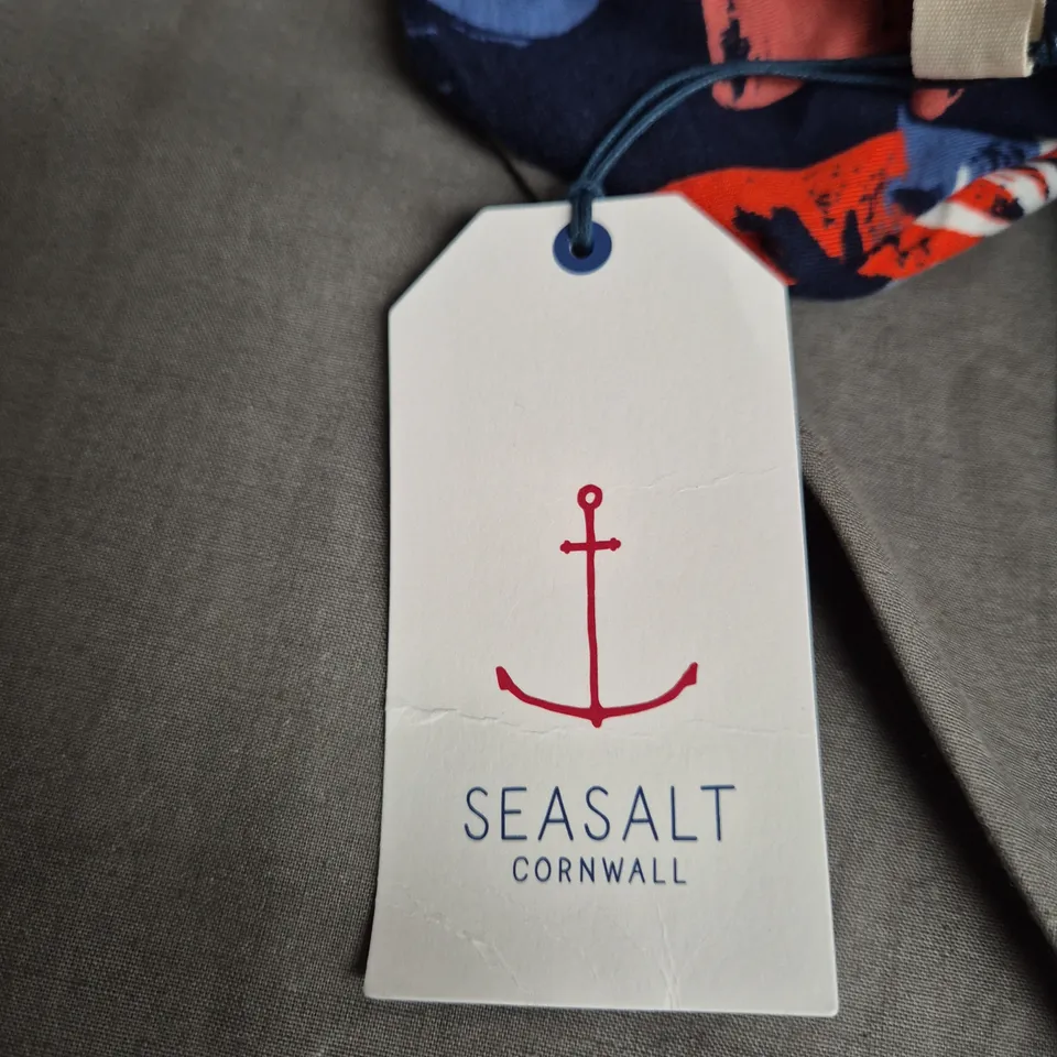 SEASALT CORNWALL WOMEN’S 3/4 SLEEVE WILD BOUQUET DRESS – MUSSEL, UK 10