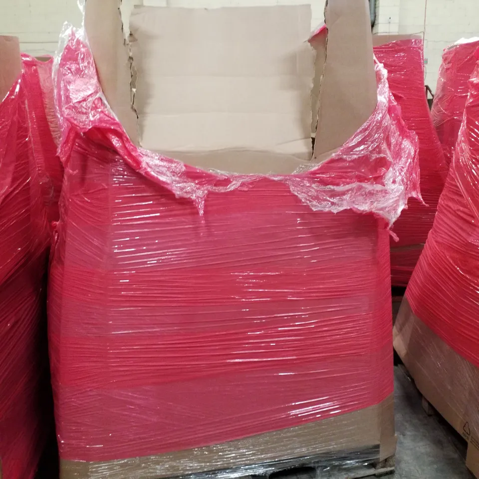 PALLET OF ASSORTED PRODUCTS INCLUDING OFFICE CHAIR, VANITY MIRROR, OSCILLATING PEDESTAL FAN, LED NEON LIGHT, KIDS BIKE 
