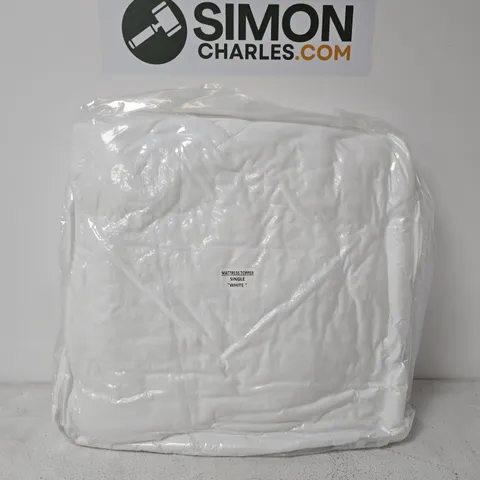 MATTRESS TOPPER SINGLE WHITE