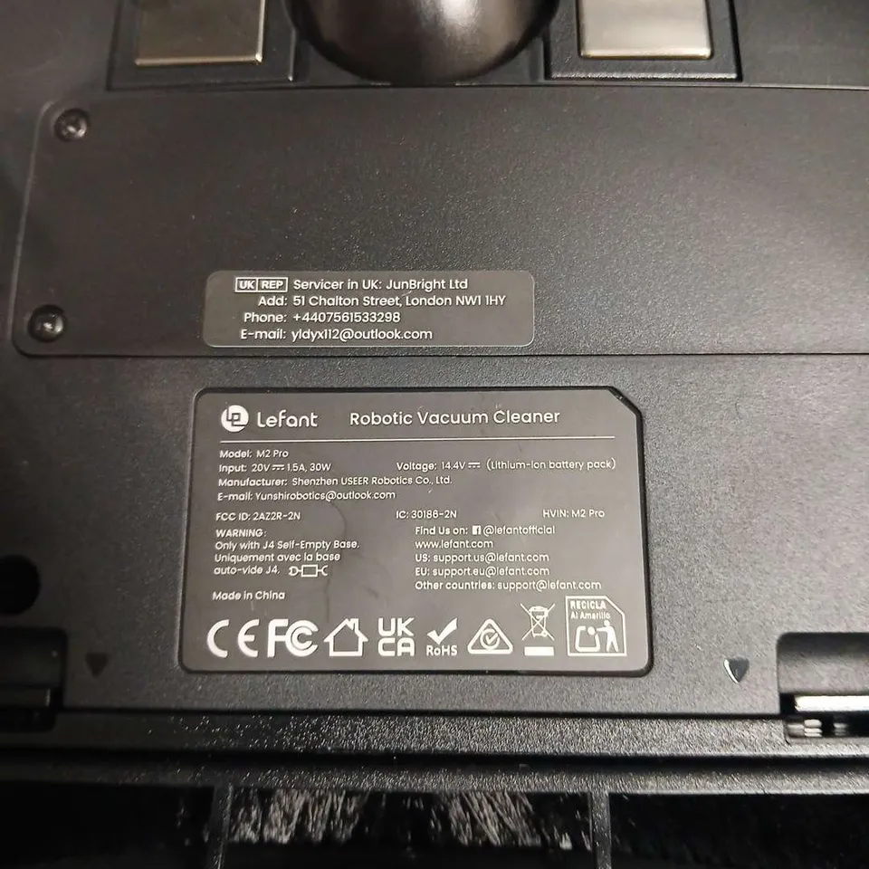 LEFANT M2 PRO ROBOTIC VACUUM CLEANER 