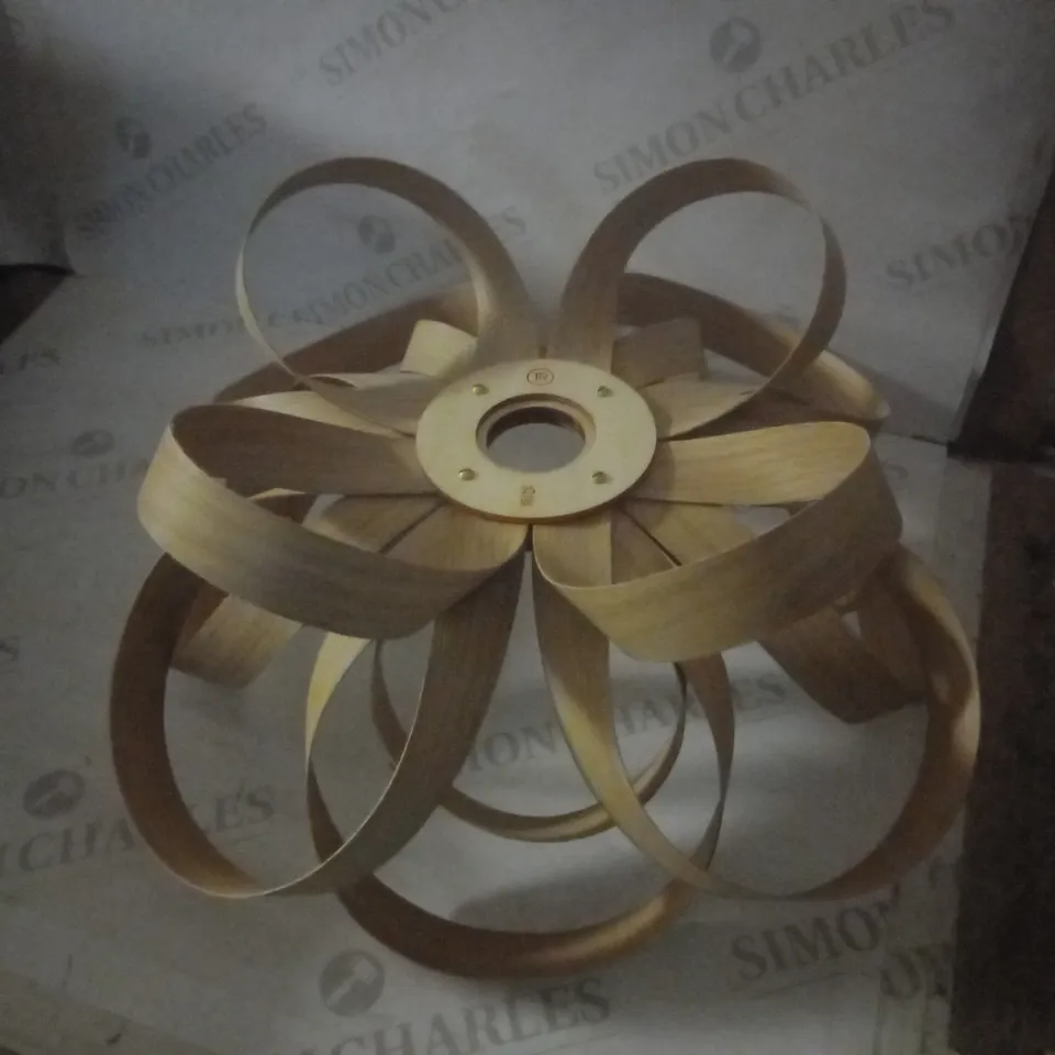 TOM RAFFIELD SMALL SKIPPER CEILING LIGHT, 41CM, OAK [COLLECTION ONLY]