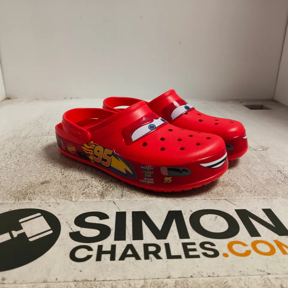 CROCS LIGHTNING MCQUEEN RED CLOGS SIZE M10 W12
