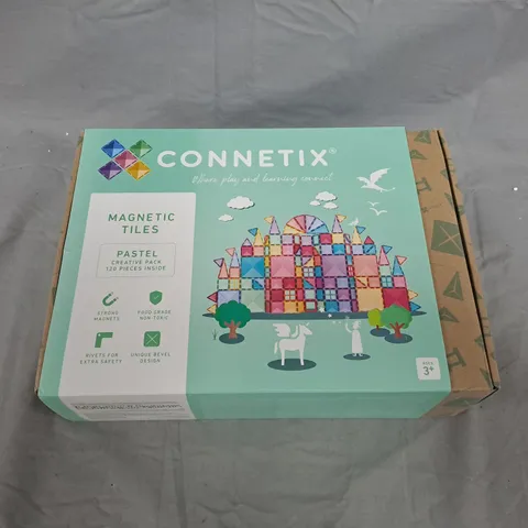 CONNETIX MAGNETIC TILES PASTEL CREATIVE PACK – 120 PIECES, AGES 3+