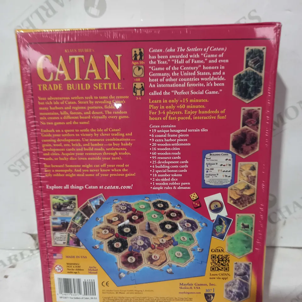 MAYFAIR GAMES SETTLERS OF CATAN BOARD GAME