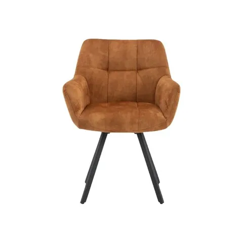 BOXED SET OF 2 JADE DINING CHAIR - RUST