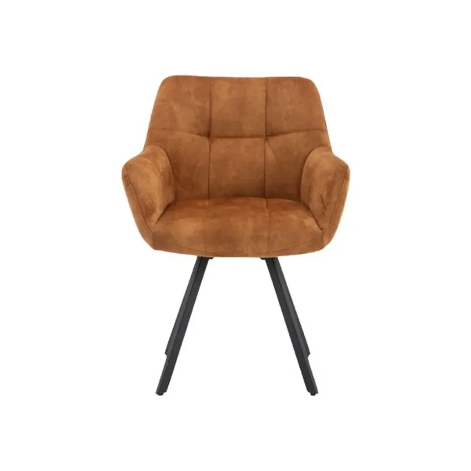 BOXED SET OF 2 JADE DINING CHAIR - RUST