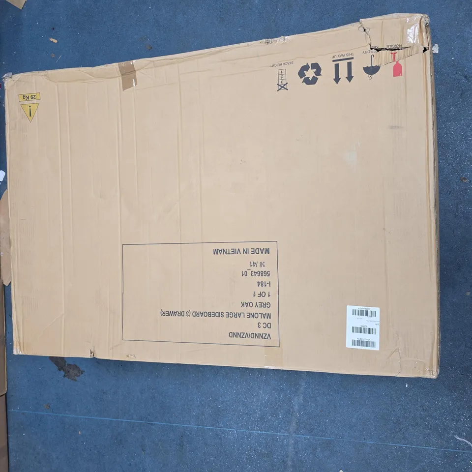 HOME MALONE READY ASSEMBLED LARGE 1 DRAWER COFFEE TABLE - CONTAINS SOLID WOOD