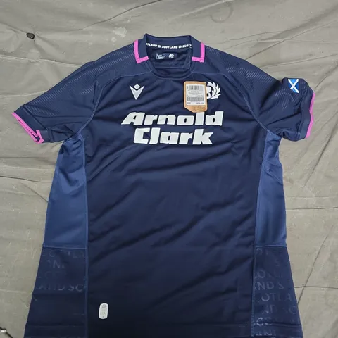 MACRON SCOTLAND RUGBY 2025/26 HOME SHIRT - BLUE - MENS  - LARGE