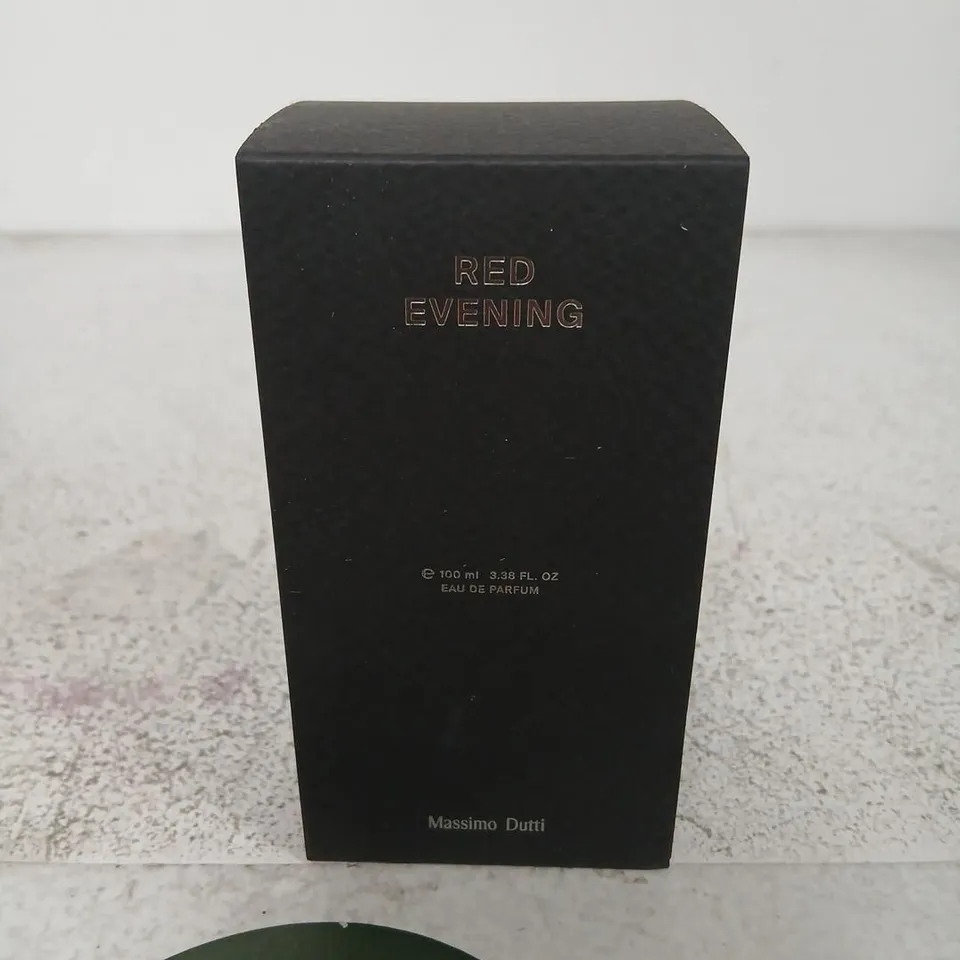 MASSIMO DUTTI RED EVENING EAU DE PARFUM 100 ML – BOXED