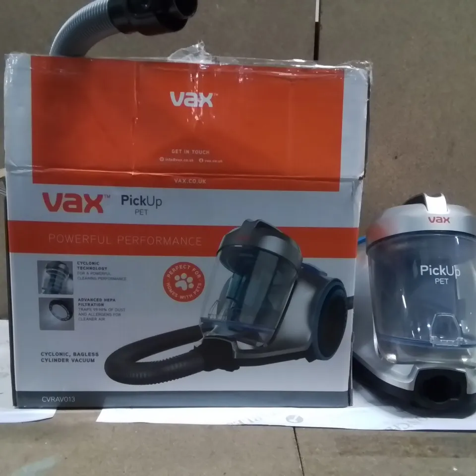 BOXED VAX PICK UP PET VACUUM CLEANER 