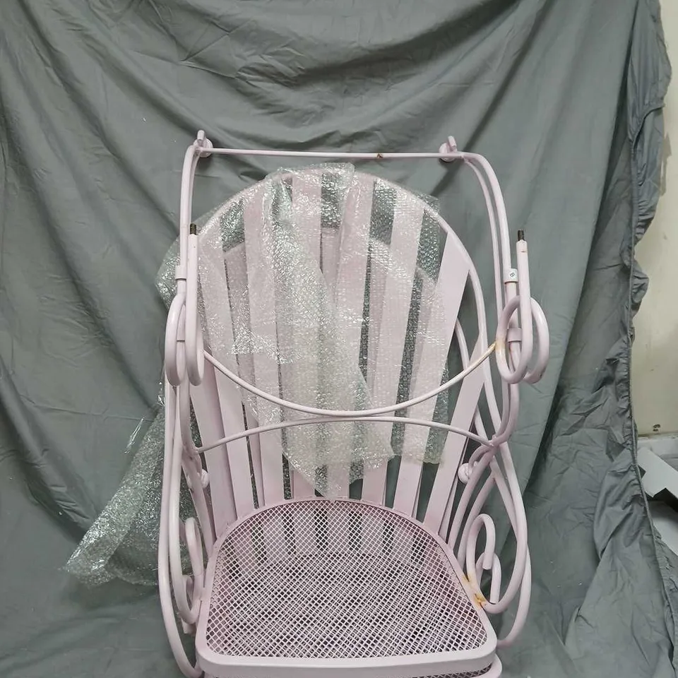 INNOVATORS SUNBURST ROCKER 2 CHAIR 1 TABLE BISTRO SET PINK