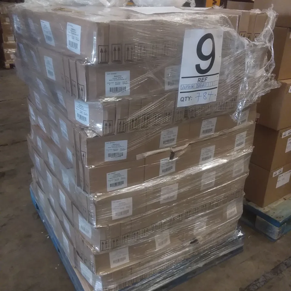 PALLET OF APPROXIMATELY 784 PACKS CONTAINING 6 BOTTLES OF COLOUR EFFECTS SHAMPOOS WARM CHOCOLATE BROWN & LIGHT STRAWBERRY BLONDE