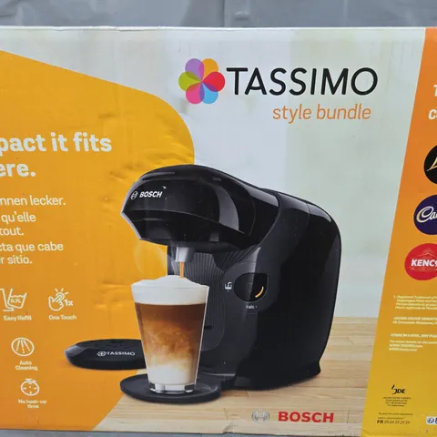 BOXED BOSCH TASSIMO STYLE COFFEE MACHINE