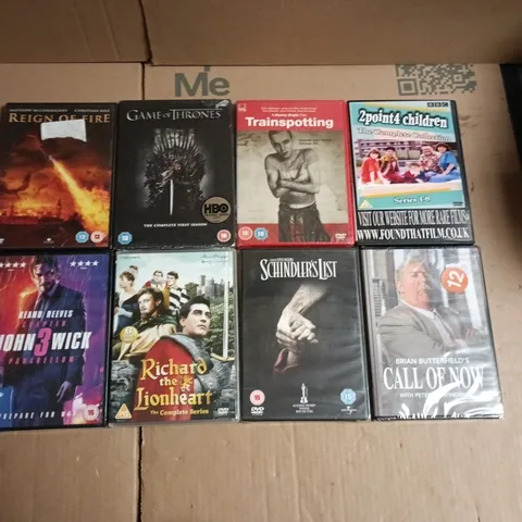 LOT OF APPROXIMATELY 30 ASSORTED DVDS TO INCLUDE DOCTOR WHO BOXSET, SCRUBS BOXSET AND TRANSFORMERS