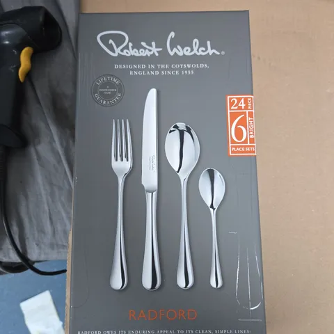 ROBERT WELCH RADFORD CUTLERY SET – 4-PIECE, 6 PLACE SETTINGS, BOXED