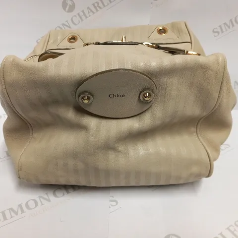 CHLOE BEIGE LEATHER BAG
