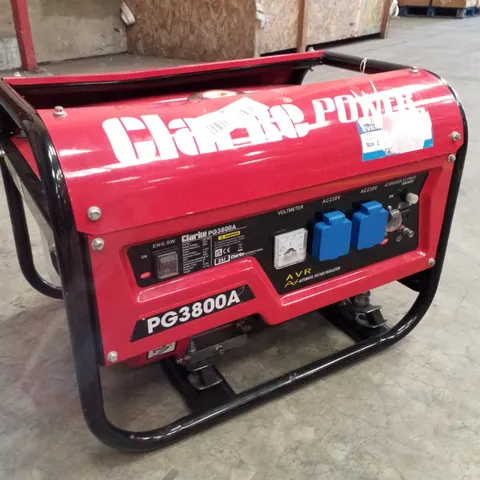 CLARKE PG3800A 3KVA 230V PETROL GENERATOR