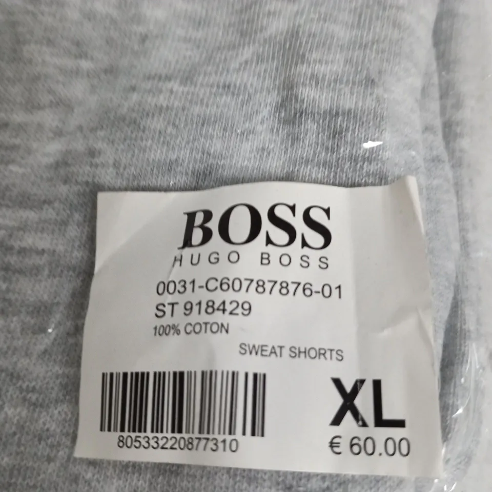 HUGO BOSS SWEAT SHORTS – GREY, MEN'S XL