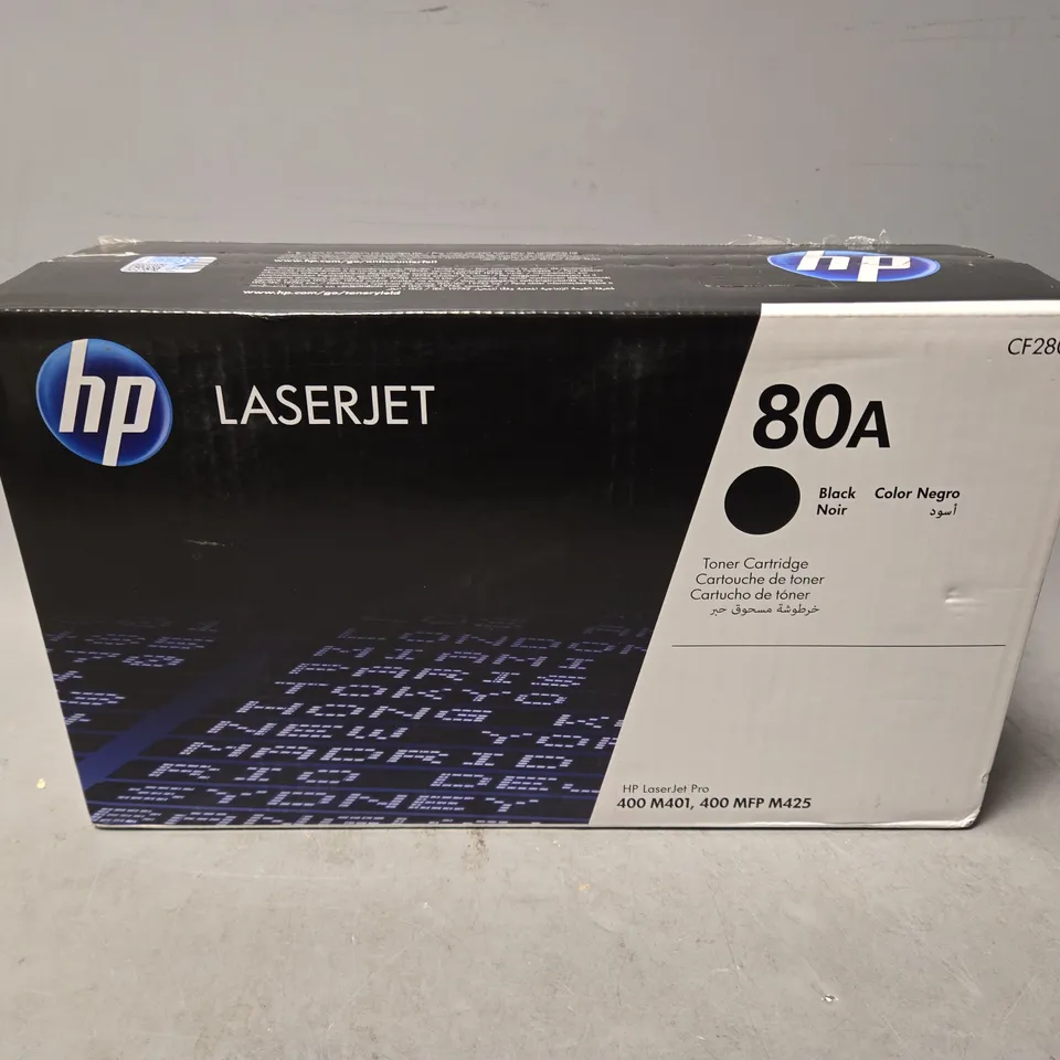 SEALED HP 80A BLACK TONER CARTRIDGE (CF280A)