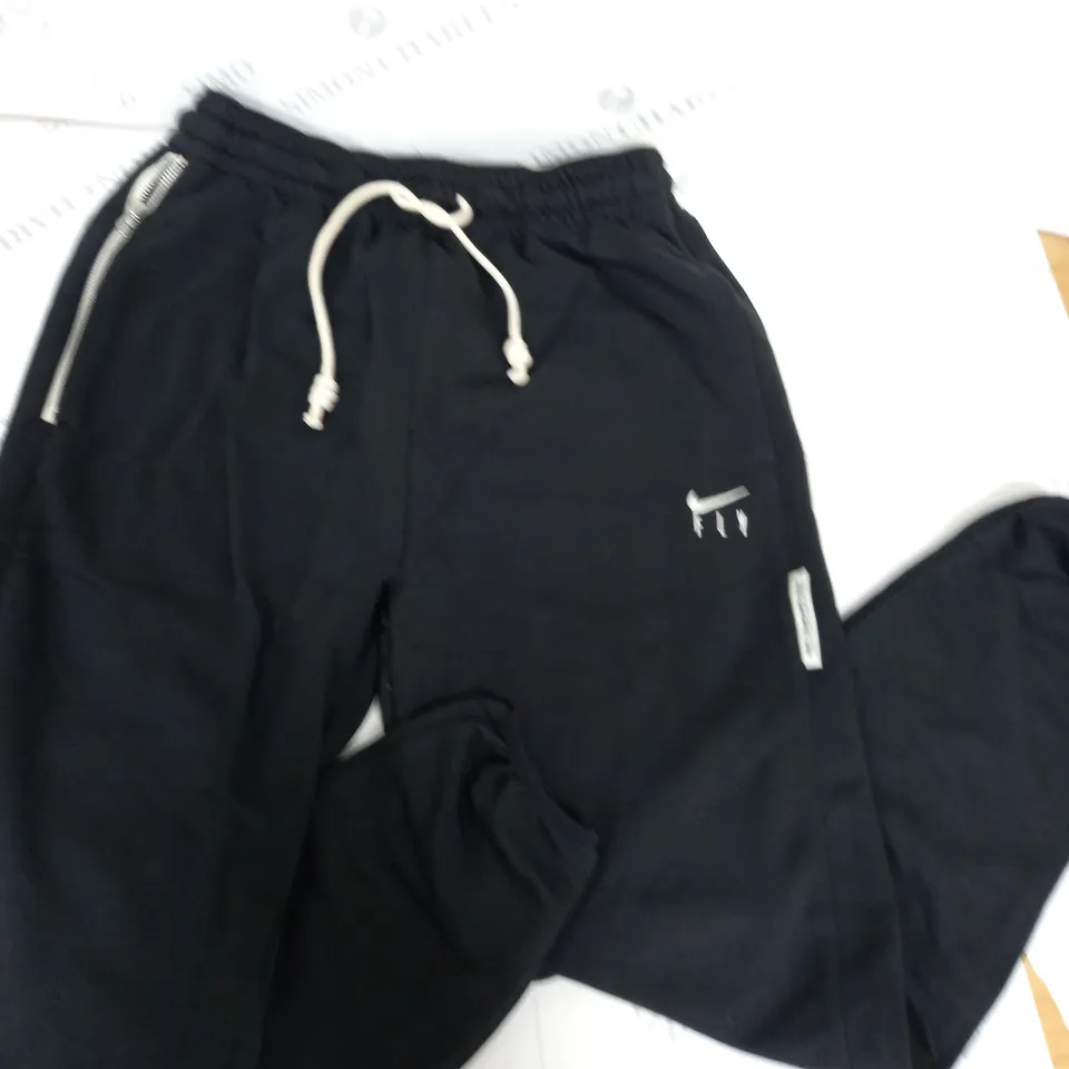 NIKE FLY DRY FIT JOGGIN BOTTOMS BLACK - SMALL 