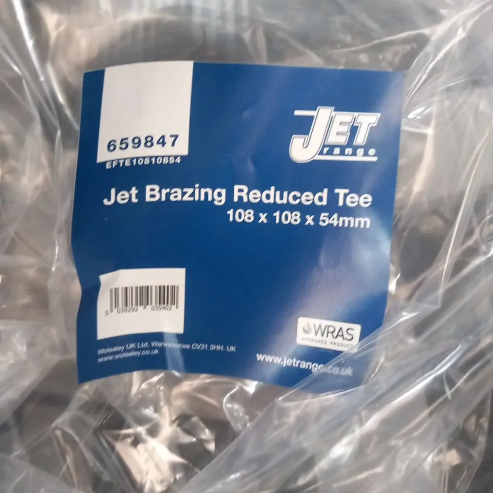 PALLET OF APPROXIMATELY 115 BRAND NEW LAWTON TUBES JET RANGE JET BRAZING REDUCED COPPER TEE'S 108 X 108 X 54MM