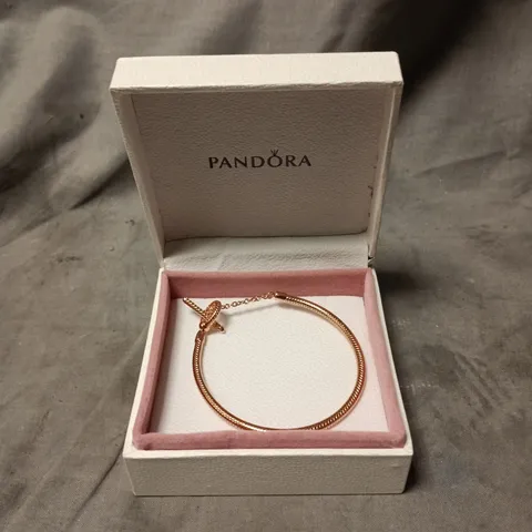 PANDORA ROSE GOLD BRACELET – BOXED, PRESENTATION BOX