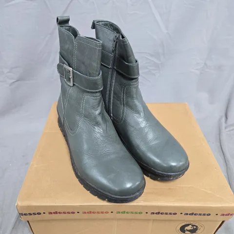 ADESSO ROBIN LEATHER BUCKLE BOOT - 7