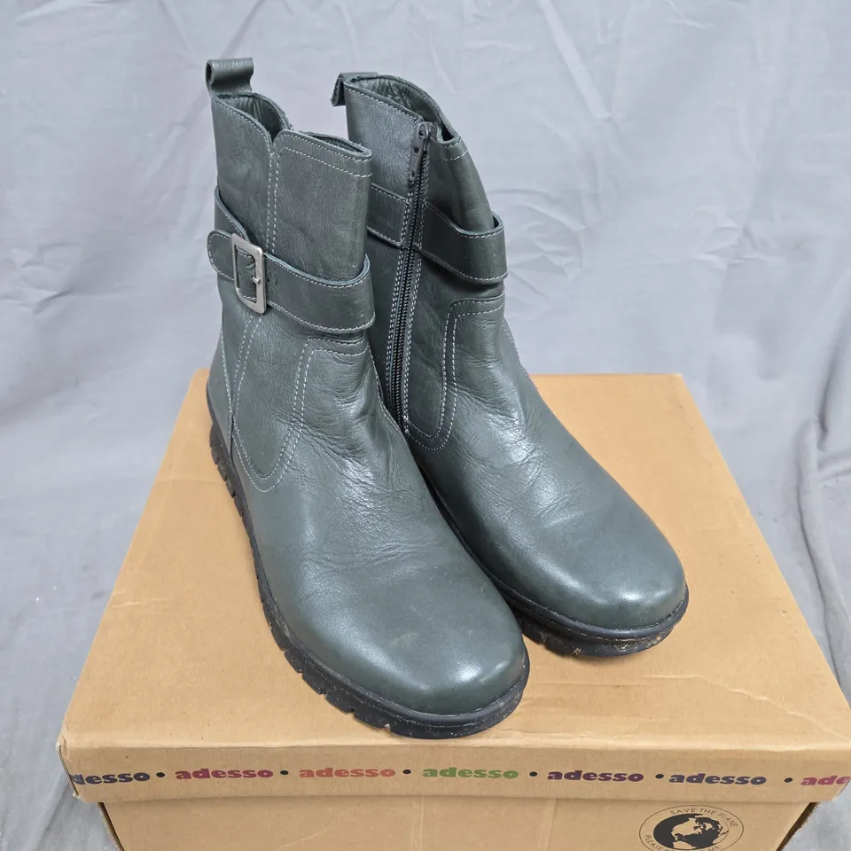 ADESSO ROBIN LEATHER BUCKLE BOOT - 7