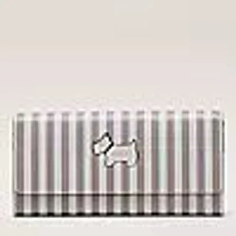 RADLEY LONDON HERITAGE DOG OUTLINE STRIPE LARGE FLAP OVER WALLET/PURSE