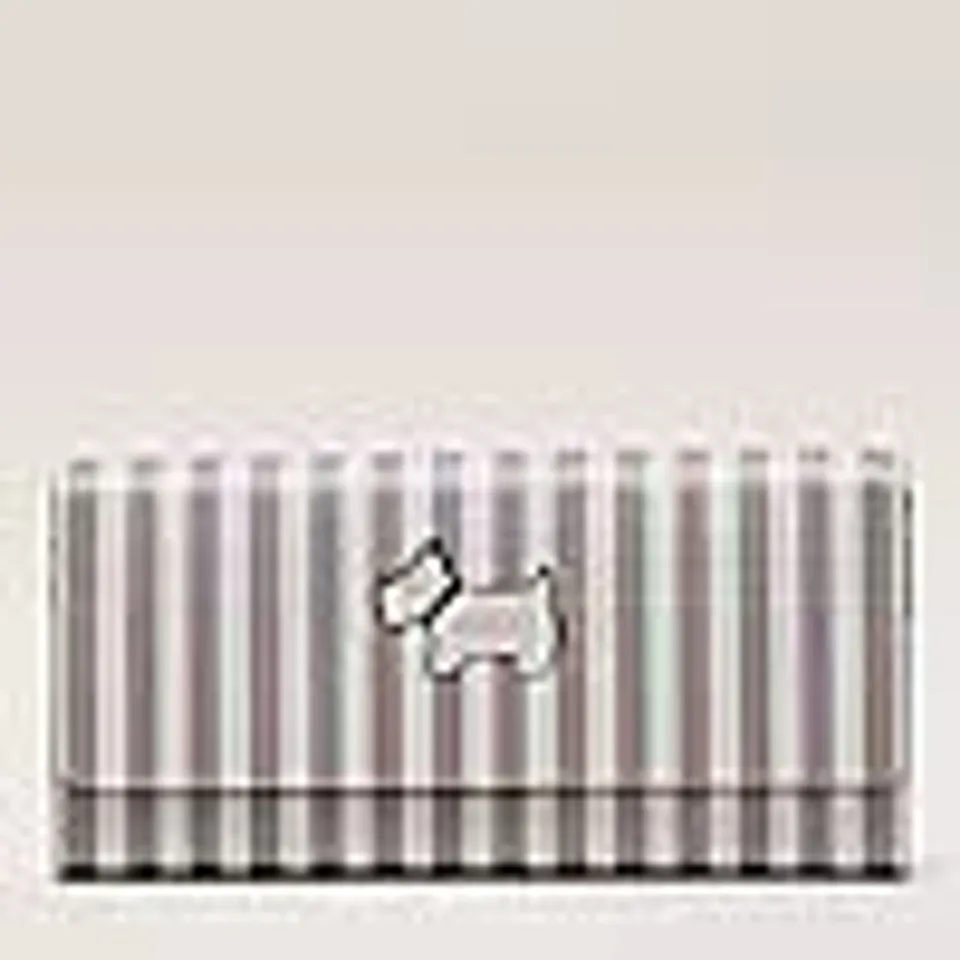 RADLEY LONDON HERITAGE DOG OUTLINE STRIPE LARGE FLAP OVER WALLET/PURSE
