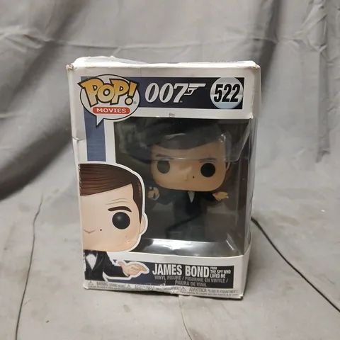 FUNKO POP! MOVIES JAMES BOND 007 (FROM THE SPY WHO LOVED ME) – VINYL FIGURE #522, BOXED