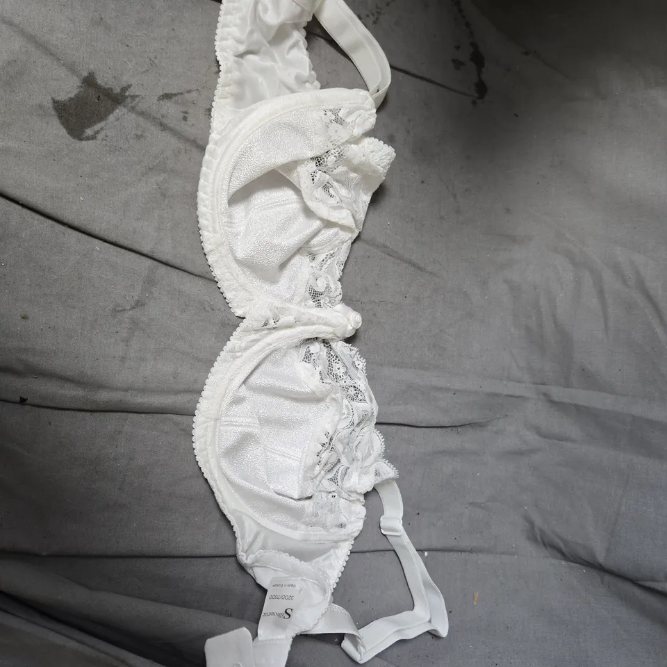 BOX OF APPROXIMATELY 14 ASSORTED CLOTHING ITEMS INCLUDING LISACA BRA , ROEA G STRING ,SILHOUETTE BRA  AND DAVID SWIMSUIT 