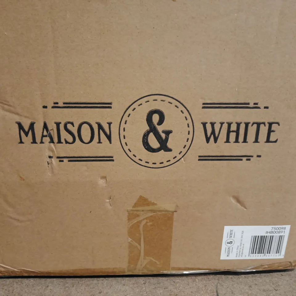 MAISON & WHITE 16 PIECE SPECKLED DINNER SET – GREY, BOXED
