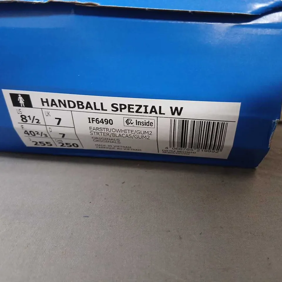 ADIDAS HANDBALL SPEZIAL W TRAINERS – BROWN SUEDE, UK 7